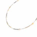 Sand sparkle necklace silver