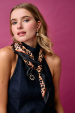Scarf - Leopard - Black