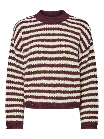 Yasporta ls knit pullover - Port royale