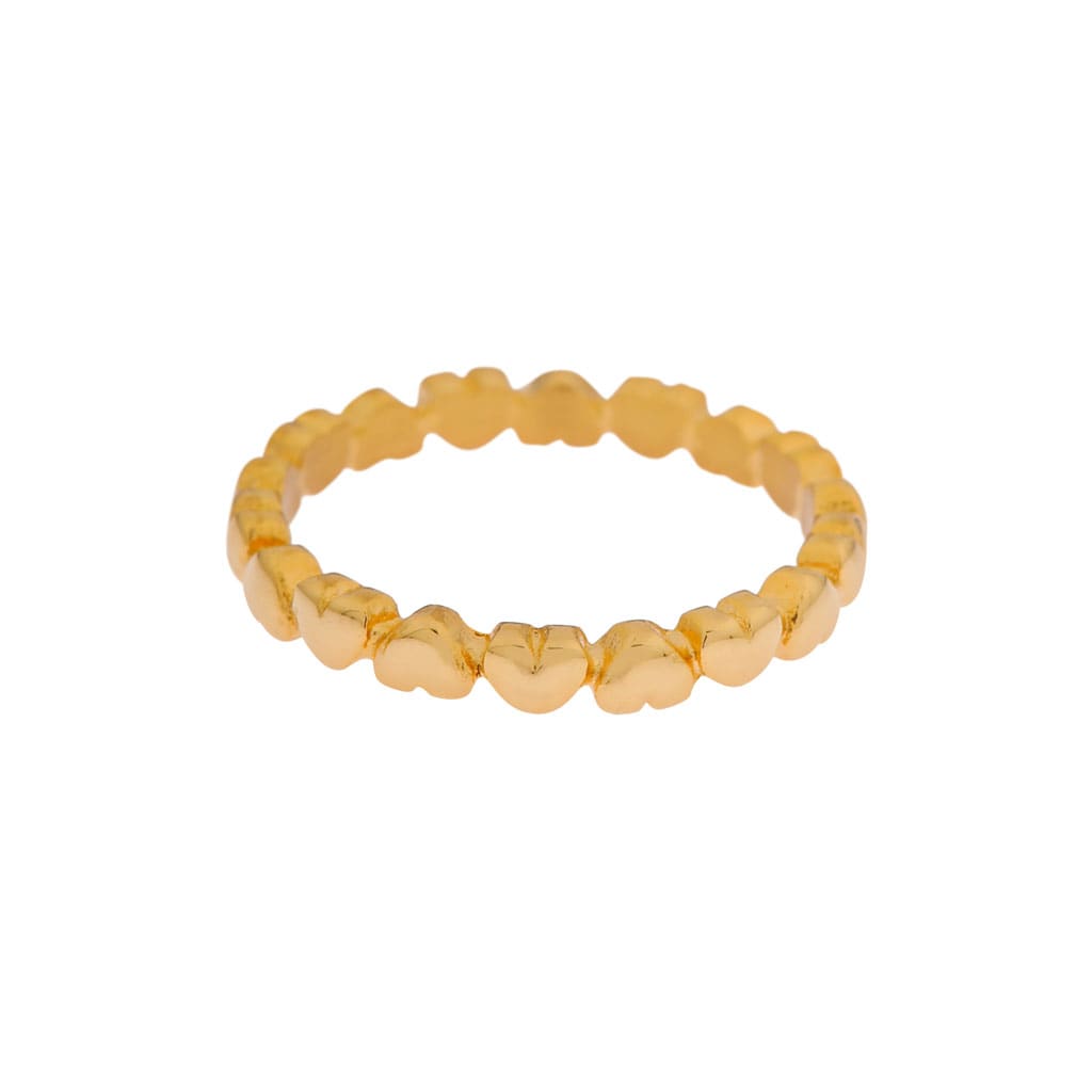 Mini hearts ring
