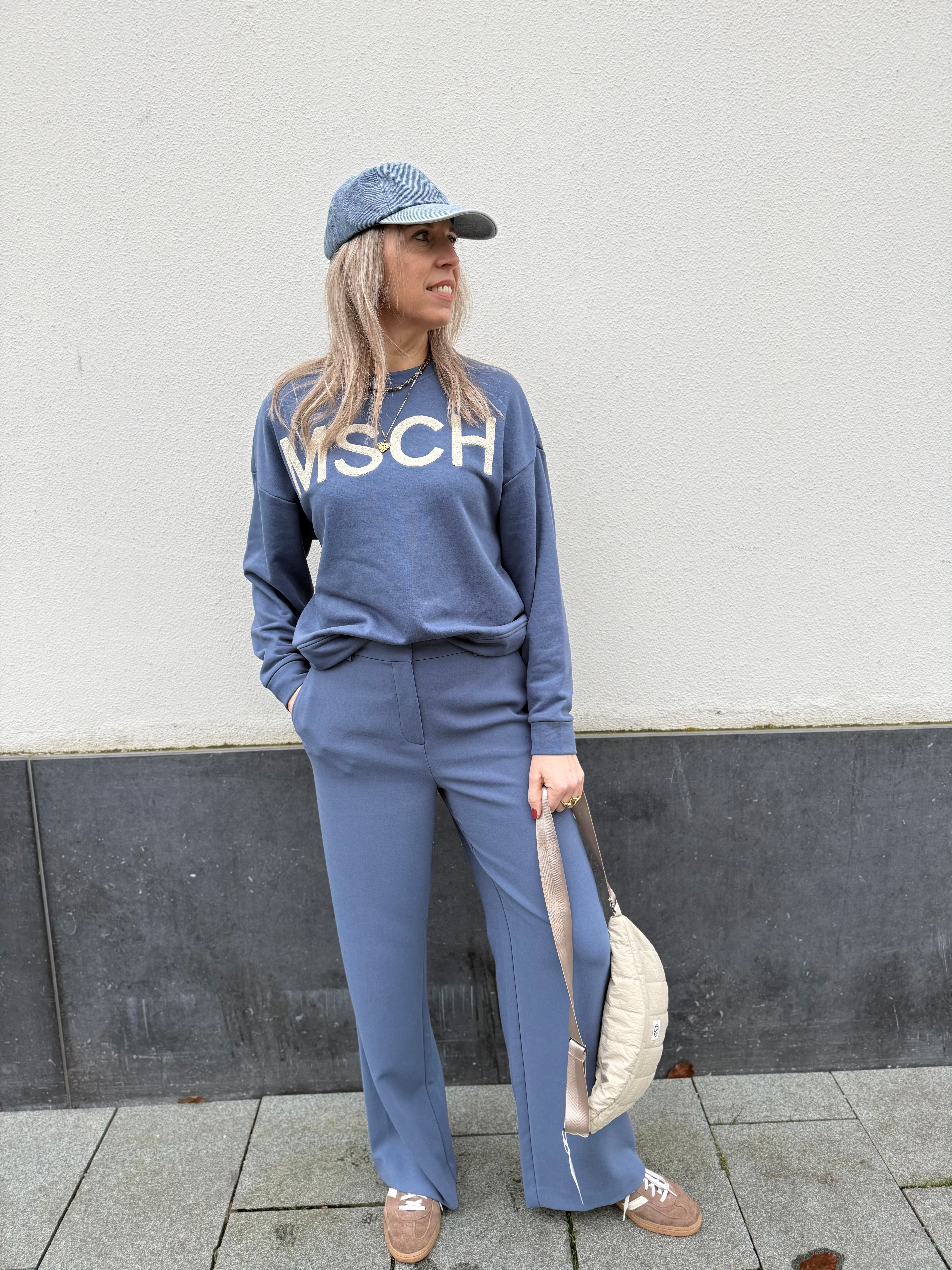 MschMela Briena MSCH Sweatshirt - v indigo/oatmea