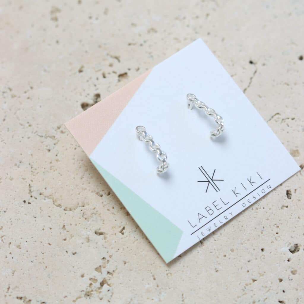 4_251 sterling silver set round curved 12mm