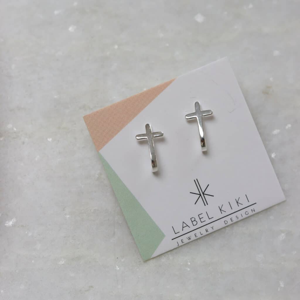 4_266 sterling silver set cross 12mm