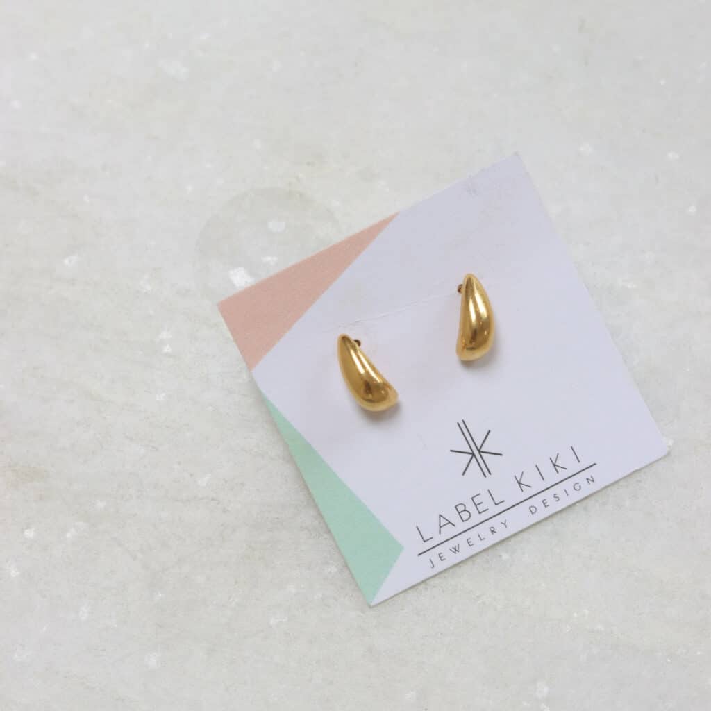 4_292 sterling silver gold plated set big drop 11mm