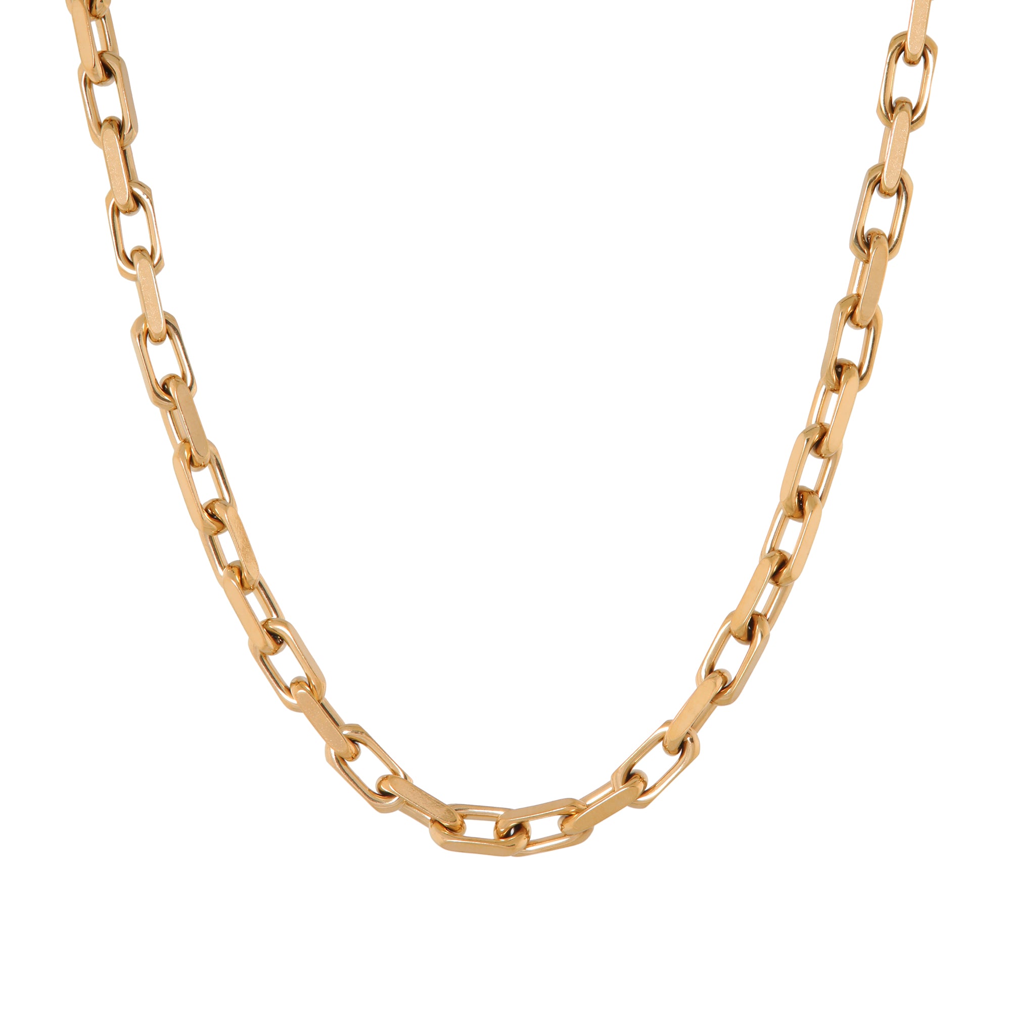 Bold chain necklace gold