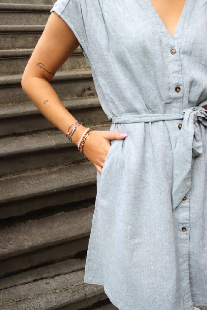 MSCHJovene Ginia SS Dress - Green M Mel