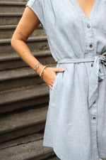 MSCHJovene Ginia SS Dress - Green M Mel