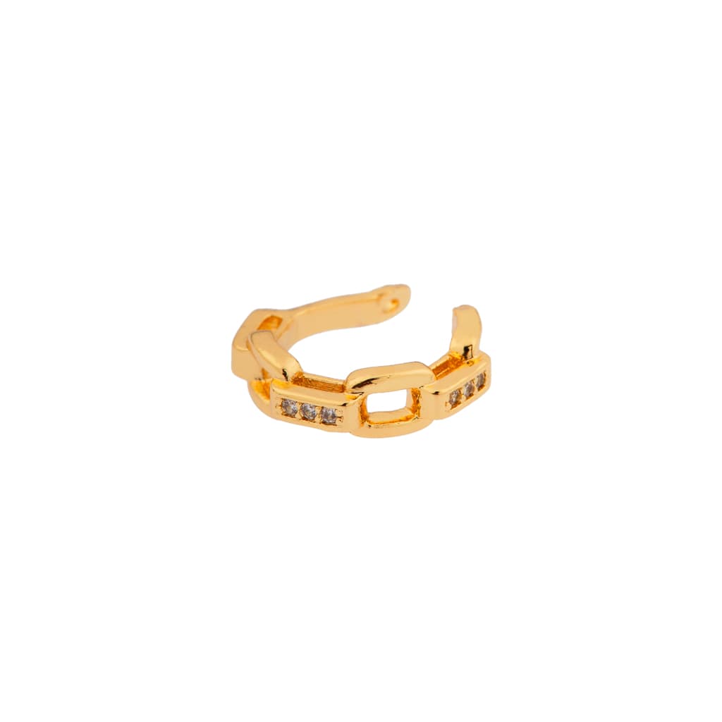 Shiny chain earcuff gold
