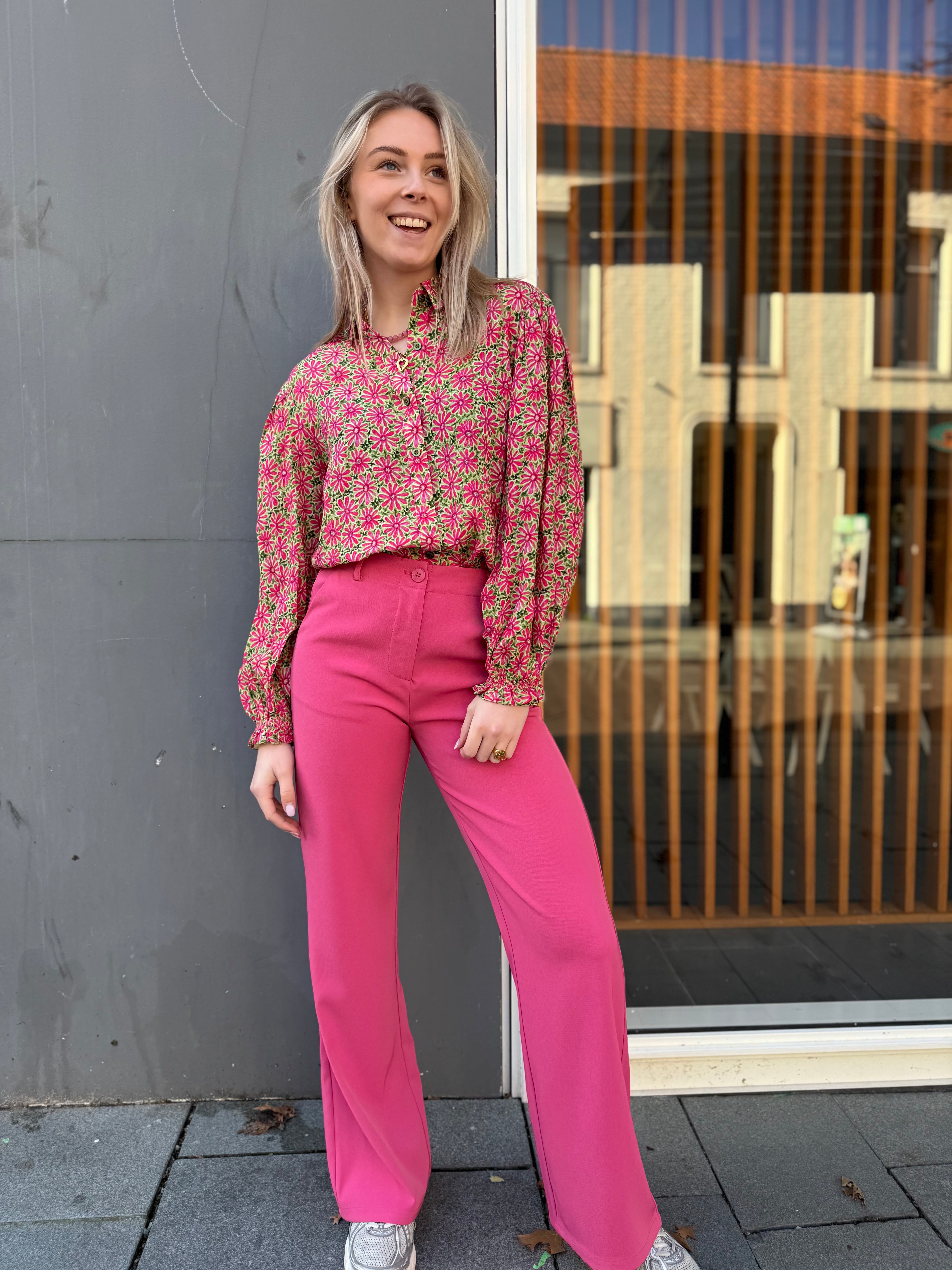Blouse Alyssa - Pink flower 2.0