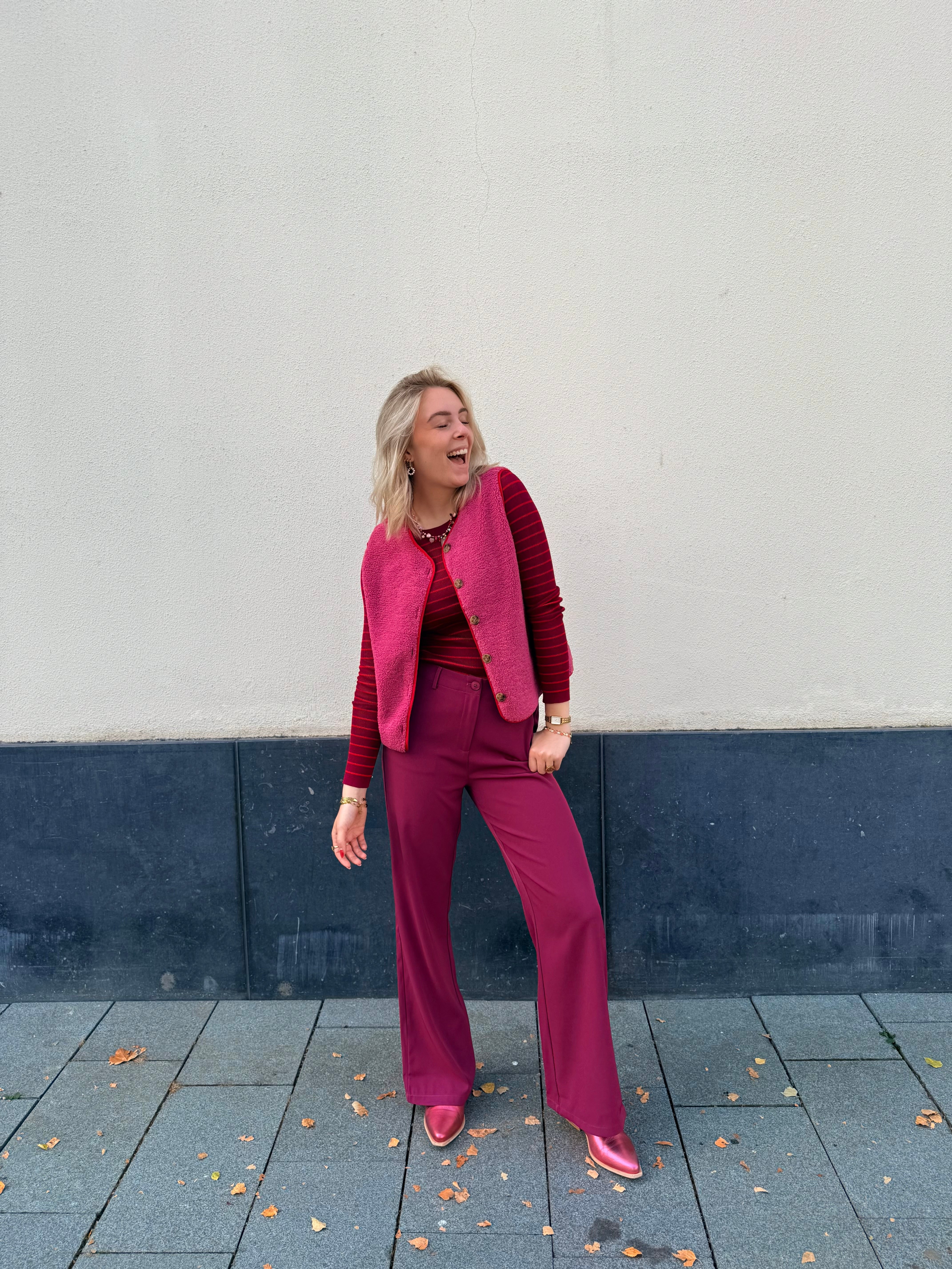 Pants Solange - Fuchsia purple