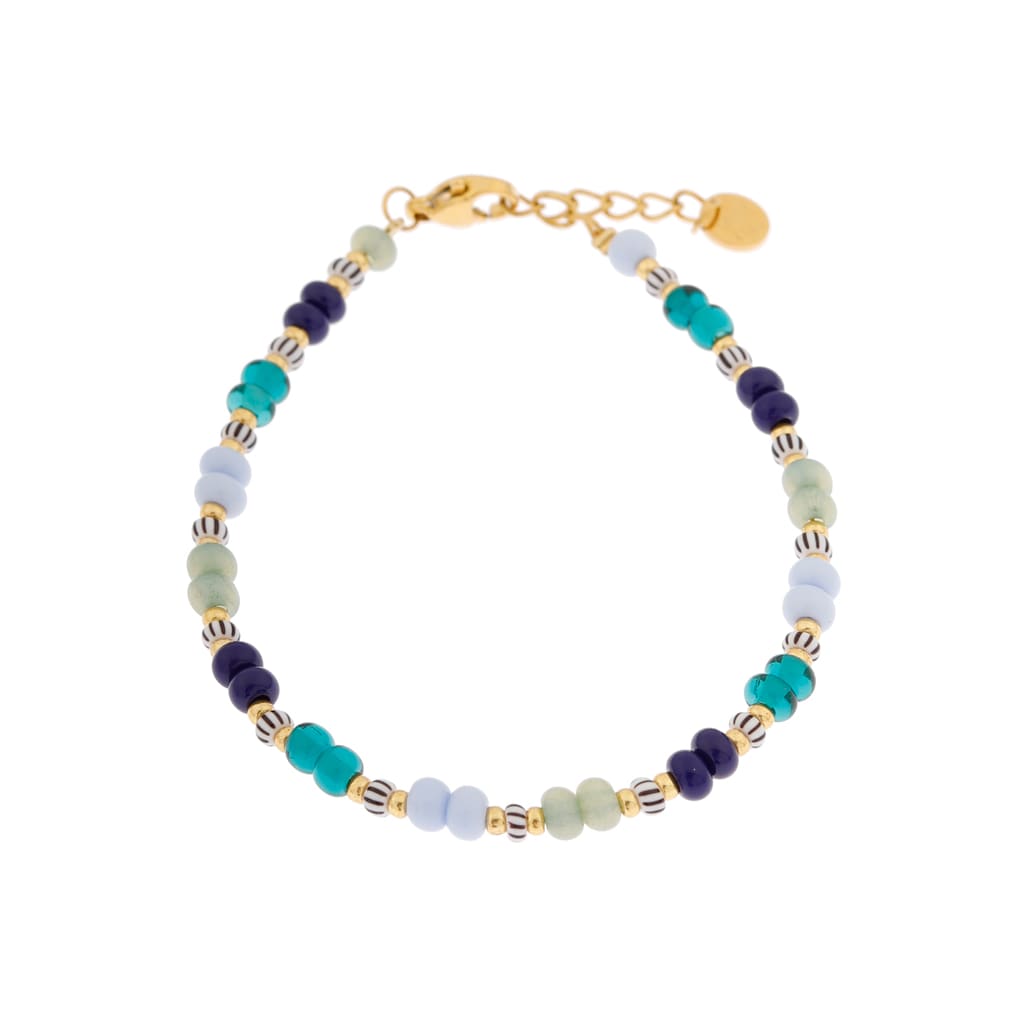 Blue oasis bracelet gold