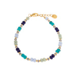 Blue oasis bracelet gold