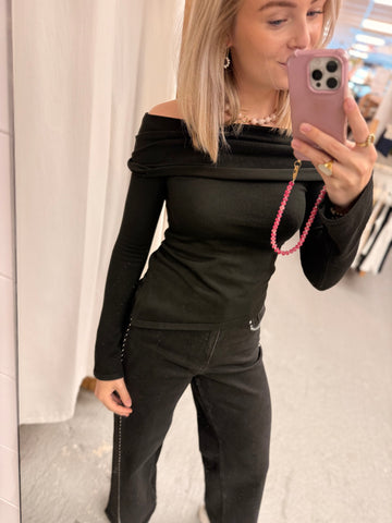 Off shoulder top Stefania - Black