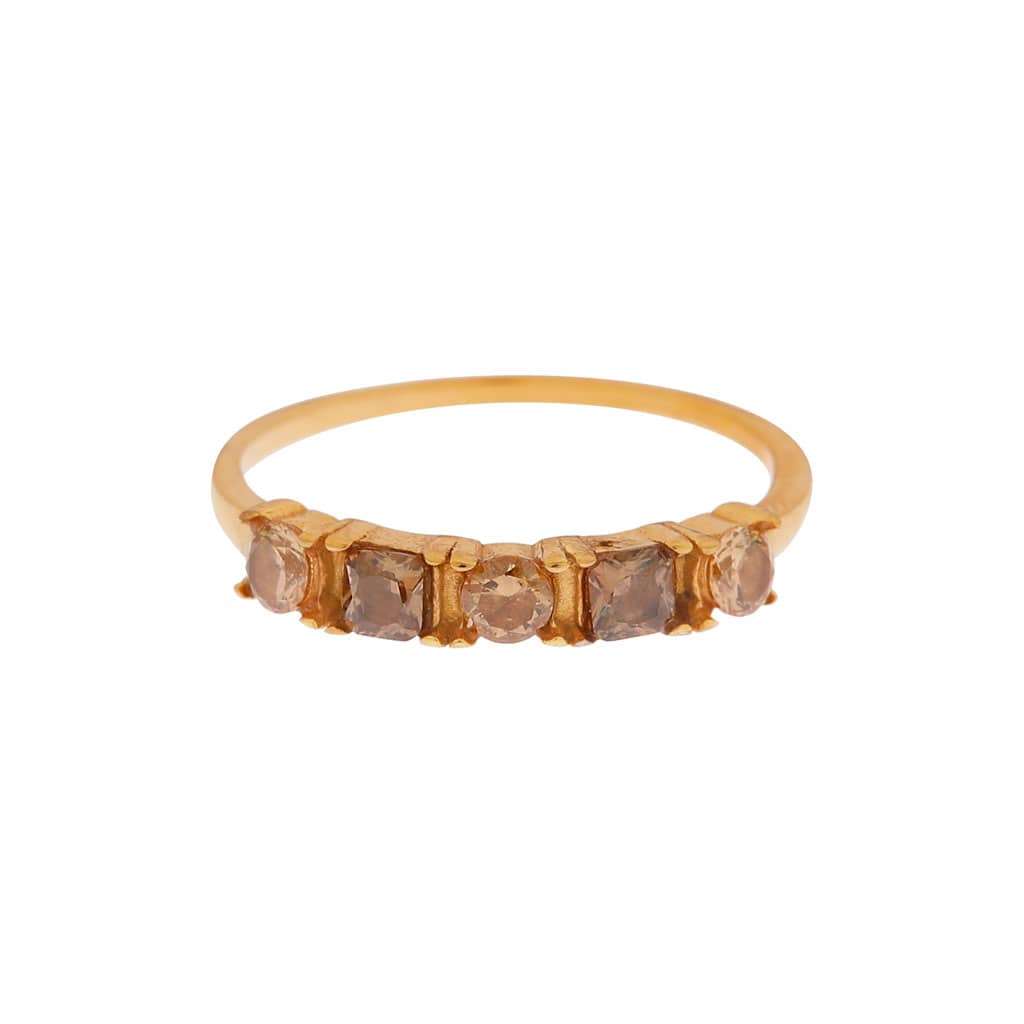 Endless stones ring gold