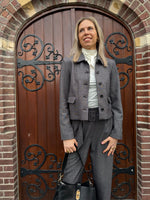 Slflina land ls high neck top - egret