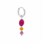 Single sun kissed hoop silver