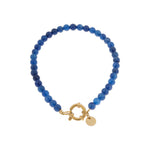 Royal blue bracelet gold