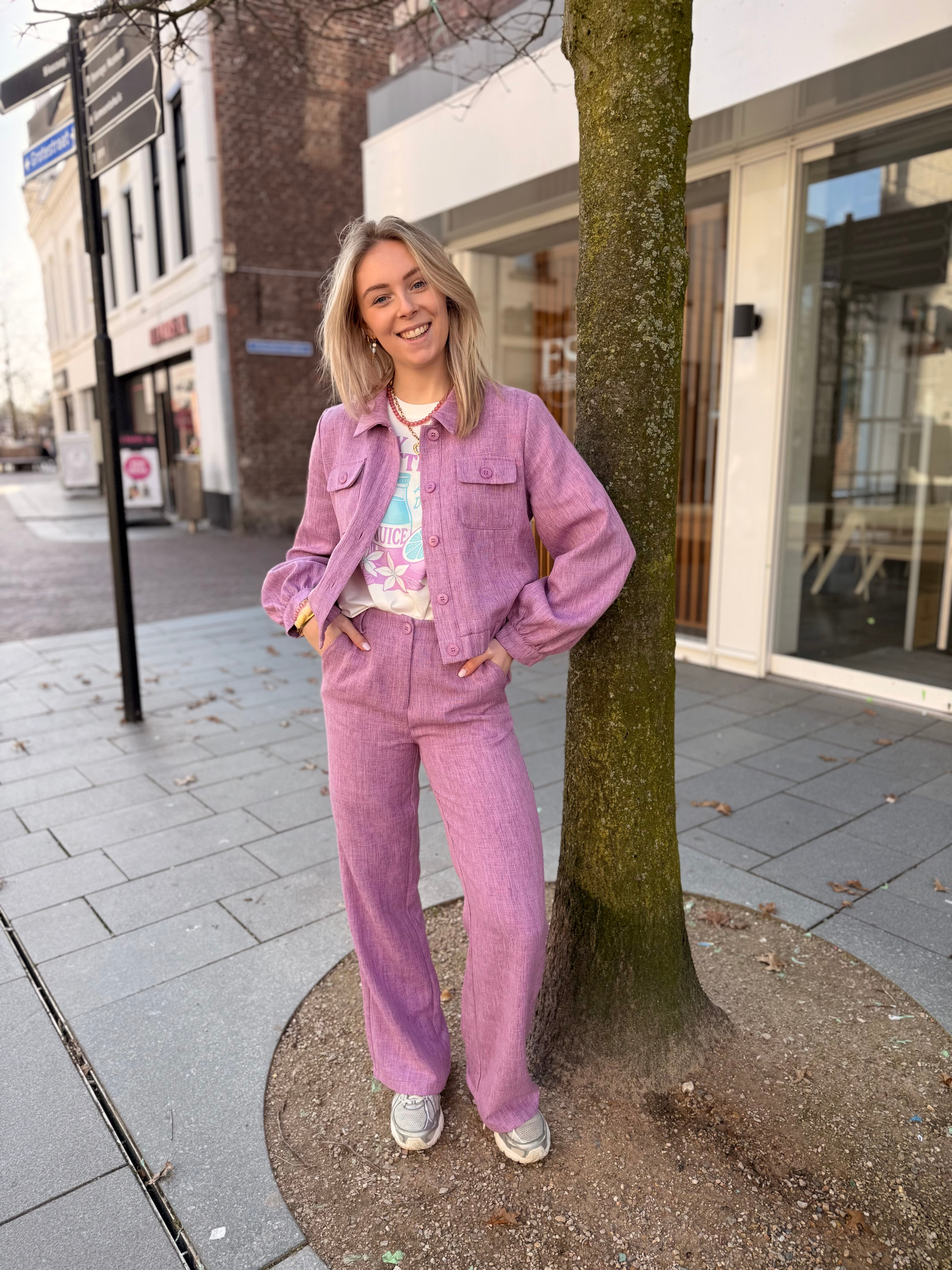 Jacket Jinte - Purple Melange