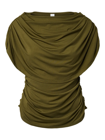 Yasdrala cape top - Dark olive