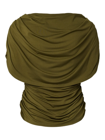 Yasdrala cape top - Dark olive