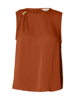 Slflaura hw slit pant - potters clay