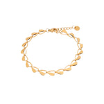 Half heart bracelet gold