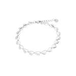 Half heart bracelet silver