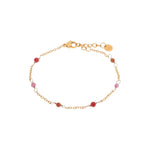 Dottie ruby bracelet gold
