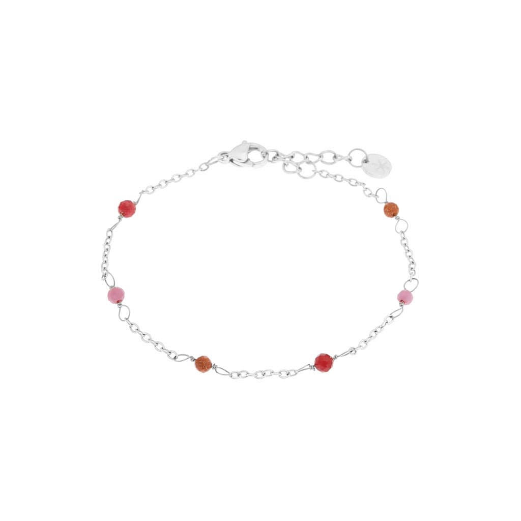 Dottie ruby bracelet silver