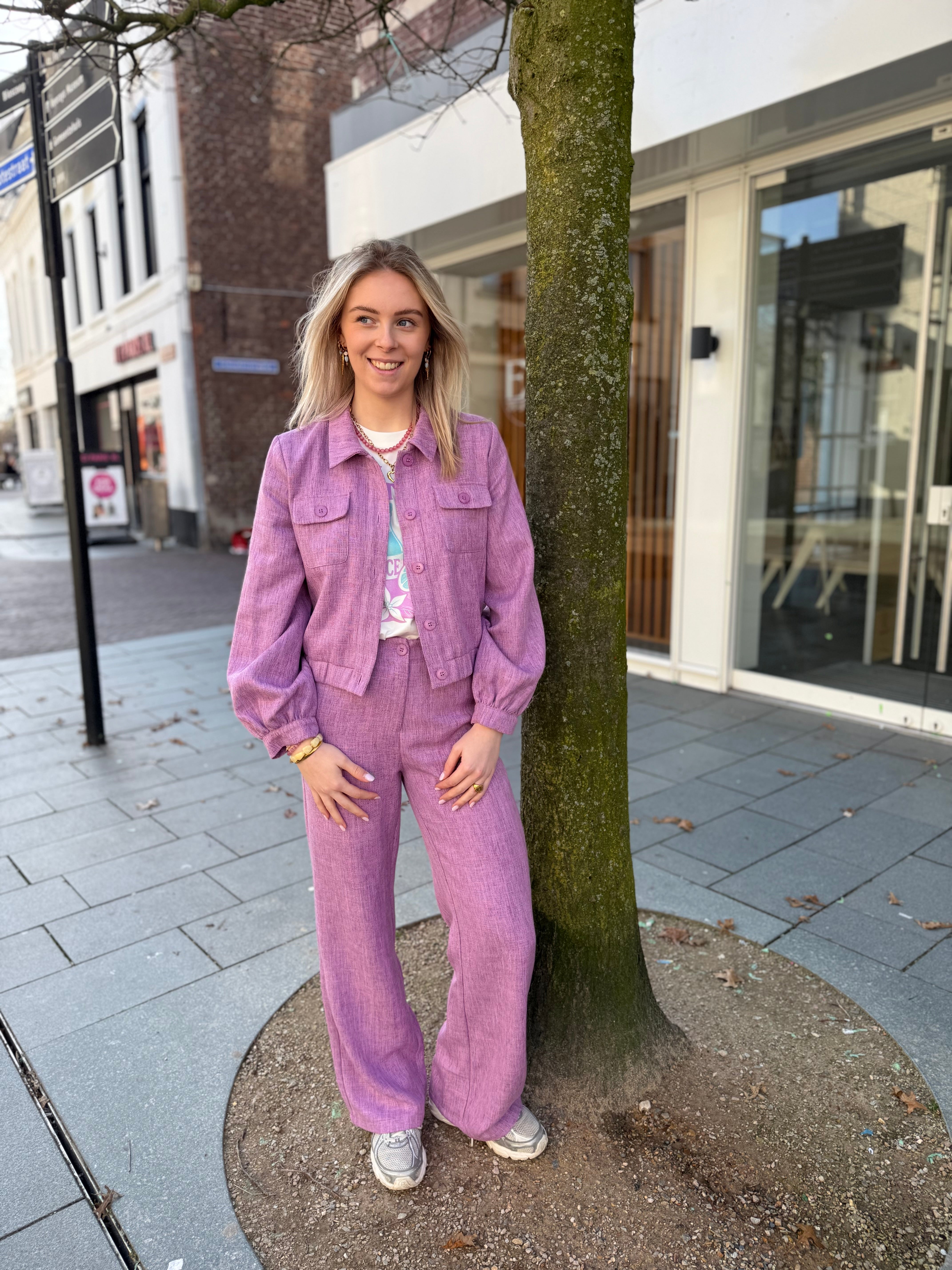 Jacket Jinte - Purple Melange