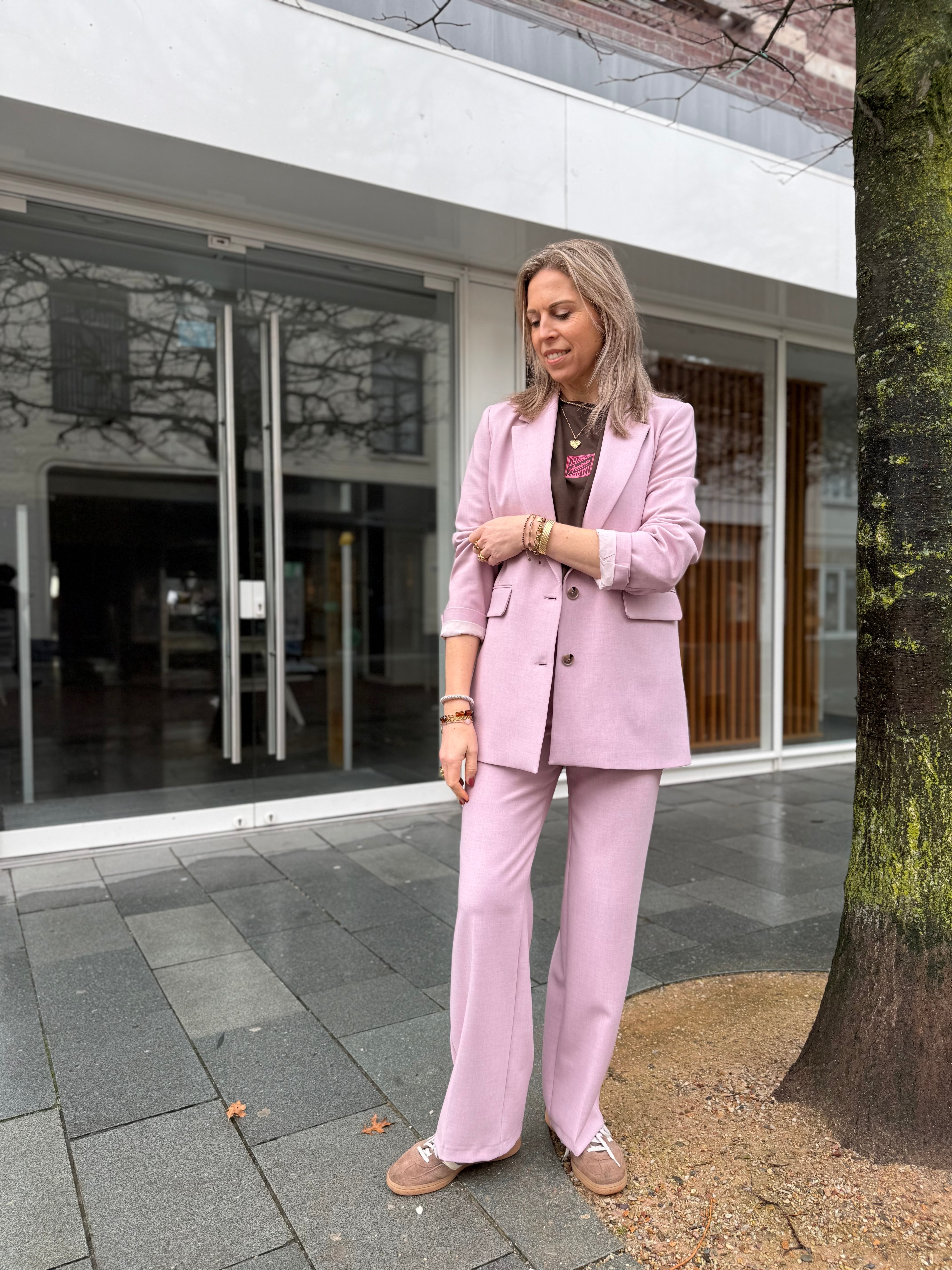 Sflrita blazer - Bleached Mauve