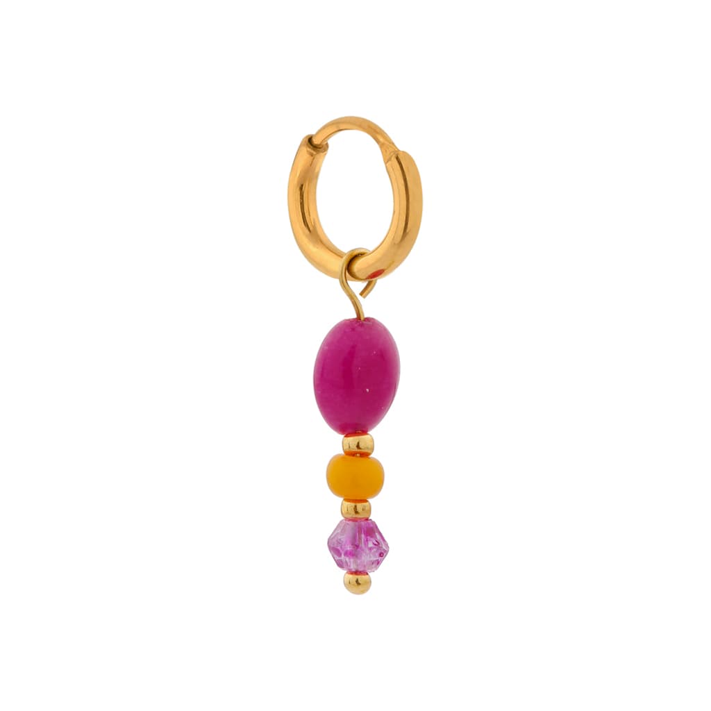 Single sun kissed hoop gold