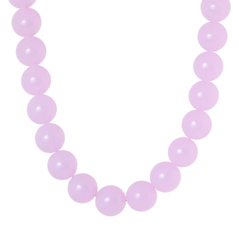 Soft plum necklace gold