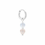 Single ocean glow hoop silver