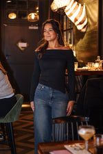 Off shoulder top Stefania - Black