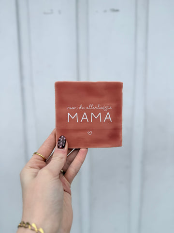 Tegel - Allerliefste mama - abrikoos