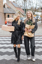 Slflyra - bora denim shirt - black denim