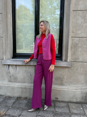 Pants Solange - Fuchsia purple