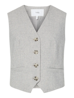 YASRIU classic waistcoat s - light grey melange