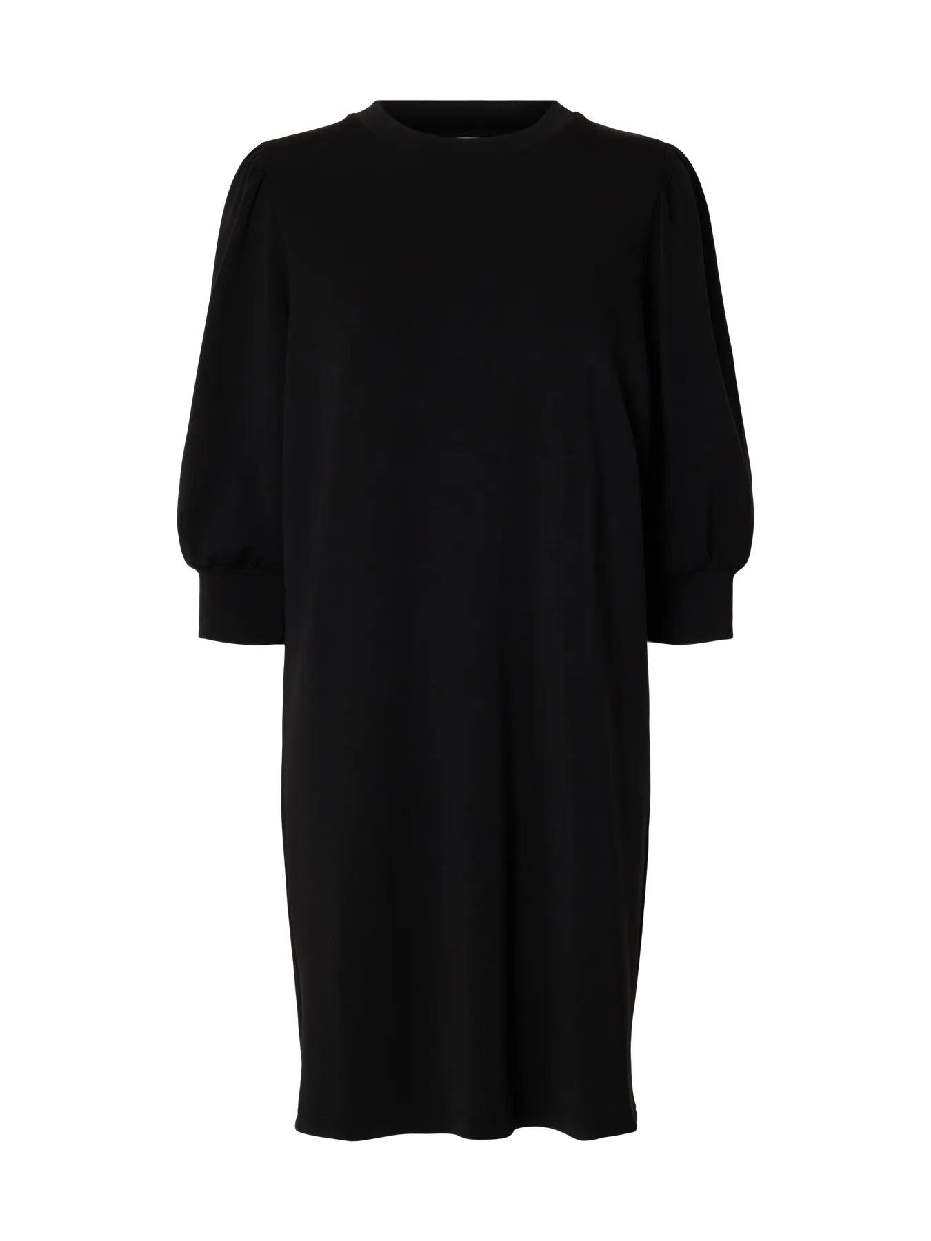 Slftenny 3/4 short sweat dress - black