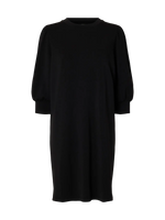 Slftenny 3/4 short sweat dress - black