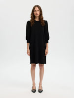 Slftenny 3/4 short sweat dress - black