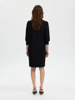Slftenny 3/4 short sweat dress - black