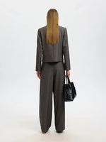 Slffitted Camilla short blazer - black structure