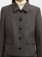 Slffitted Camilla short blazer - black structure