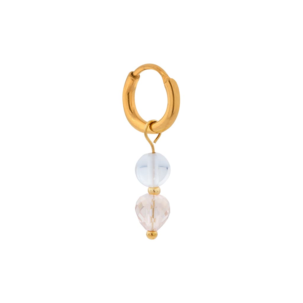 Single ocean glow hoop gold