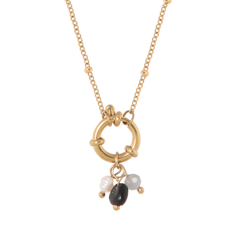 Gemstone 2.0 necklace gold