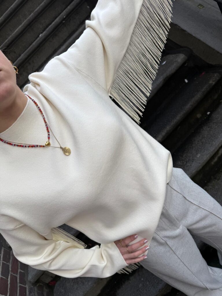 YASFRINGA LS O-NECK KNIT PULLOVER S. - Birch