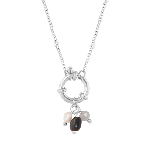 Gemstone 2.0 necklace silver
