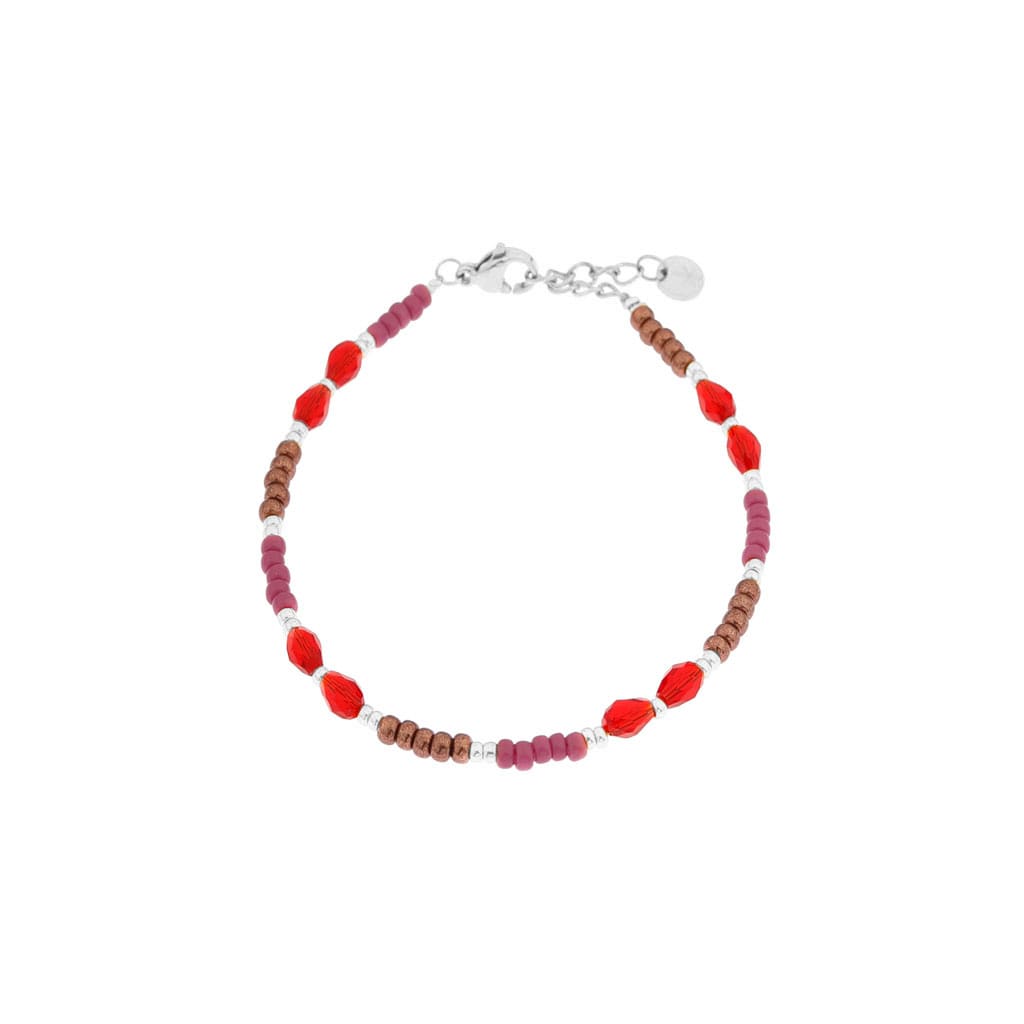 Queens rose bracelet silver